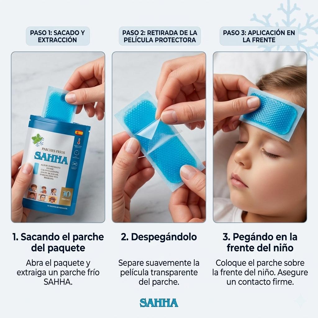 Parches de Fiebre SAHHA — Alivio Rápido Para Toda la Familia desde Bebés +6m