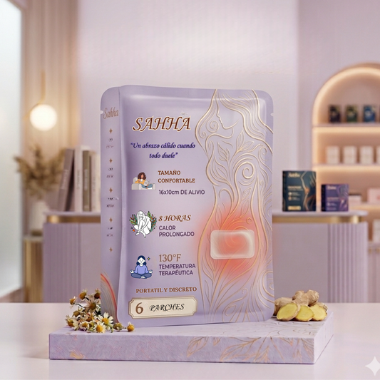 Terapia Térmica Menstrual SAHHA — 8 Horas de Alivio Sin Medicamentos