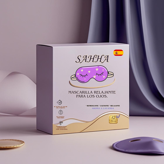 Máscara Ocular Relajante SAHHA — Calor Terapéutico + Aromaterapia Lavanda