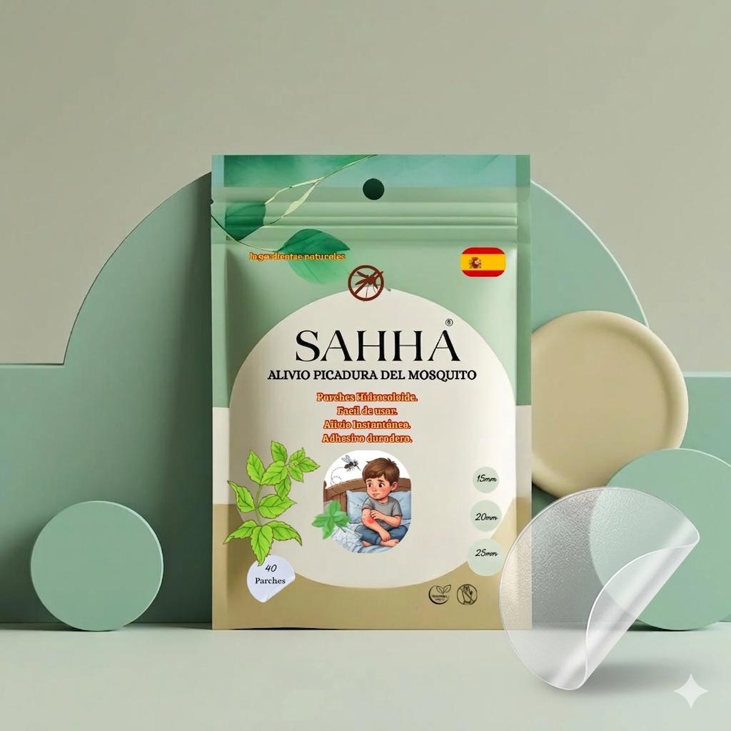 Parche Alivio Picaduras SAHHA — Calma Natural Sin Rascarte