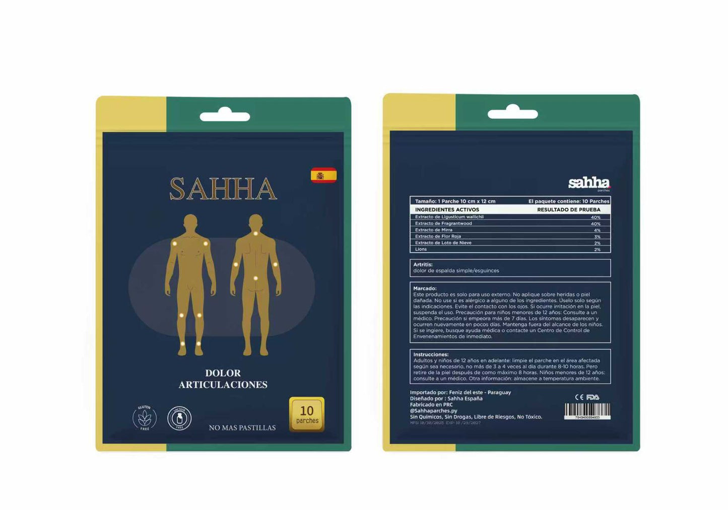 Parche Articular SAHHA — Flexibilidad y Confort Natural 8 Horas