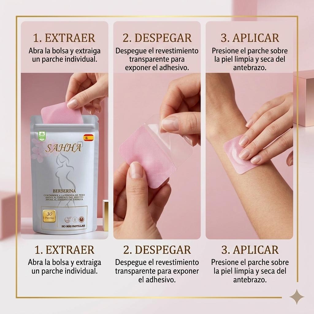 Parche de Berberina SAHHA — Control Natural del Apetito y Metabolismo