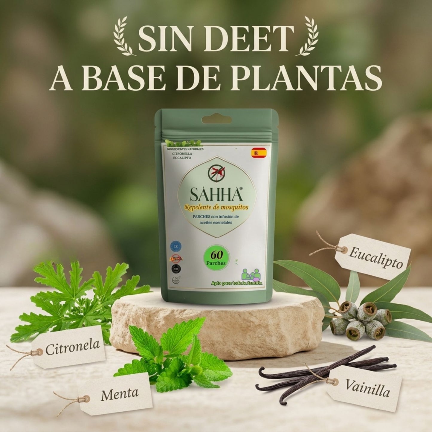 Parche Repelente de Mosquitos SAHHA
