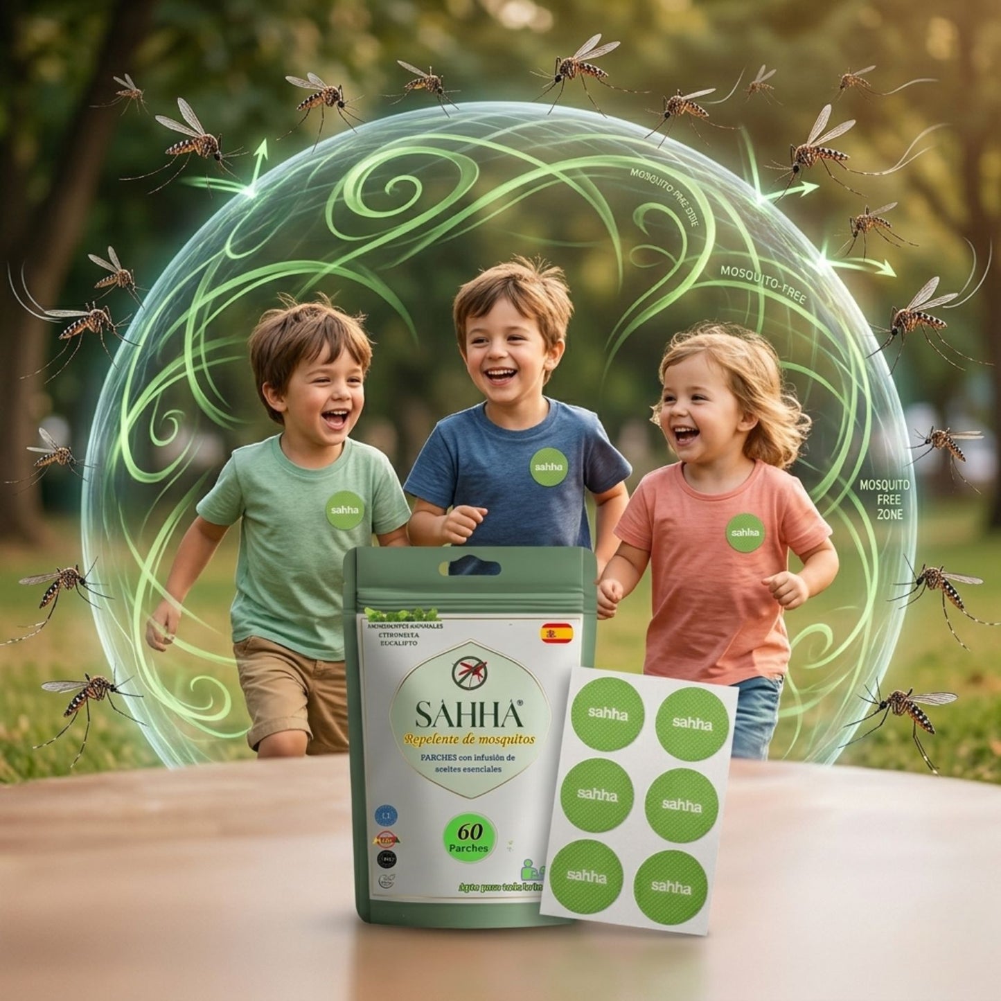 Parche Repelente de Mosquitos SAHHA