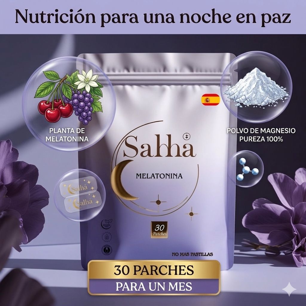 Parche de Melatonina SAHHA — Sueño Natural Toda la Noche